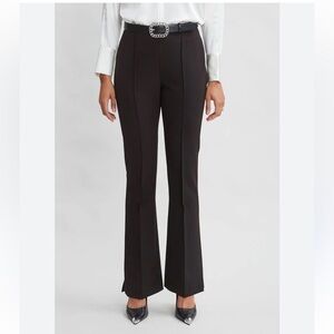 Elie Tahari Black Flare Pants with Wide Waistband size 6
